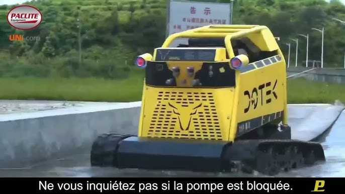Robot pompe sur chenilles DOTEK de PACLITE Equipment