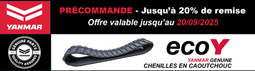 chenilles en caoutchouc yanmar